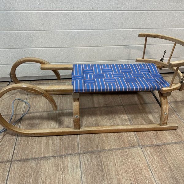 fa szánkó háttámlával - babakerettel 100cm