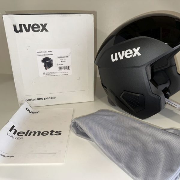Uvex Invictus Mips Black Anthracite síbukó 60-61cm ÚJ