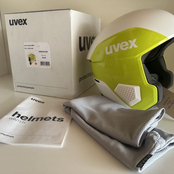 Uvex Invictus Mips Lime-White matt sísisak 58-59cm ÚJ